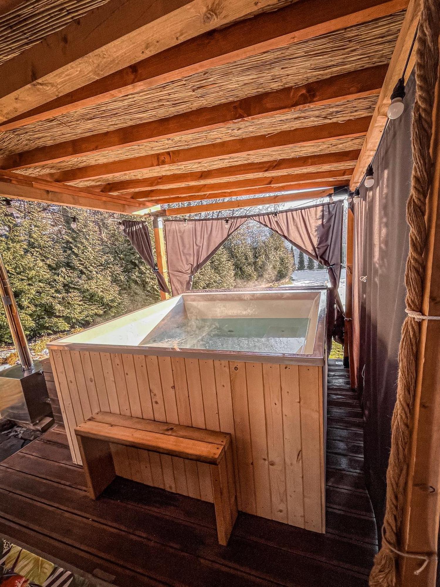 Aloha Glamp - Okragle Domki Przy Rzece - Balia I Sauna - Energylandia Zagornik 外观 照片