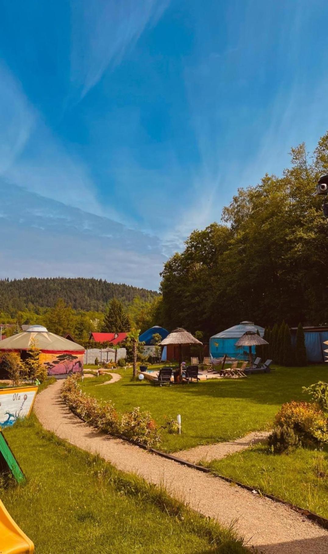 Aloha Glamp - Okragle Domki Przy Rzece - Balia I Sauna - Energylandia Zagornik 外观 照片